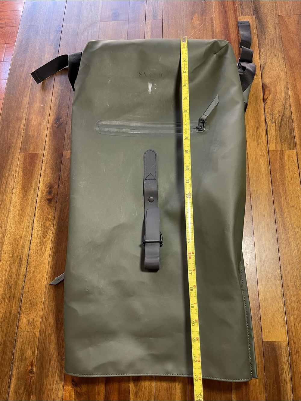 RAINS rolltop Rucksack green - Picture 14 of 16